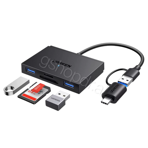 UGREEN 4-in-1 USB-C/USB-A Card Reader  CM812