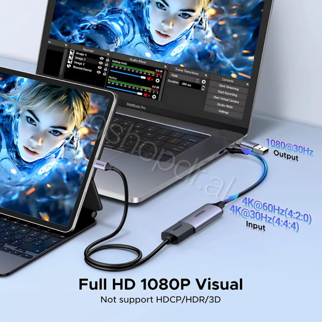 UGREEN Video Capture Card Single HDMI Input CM489 cmimi