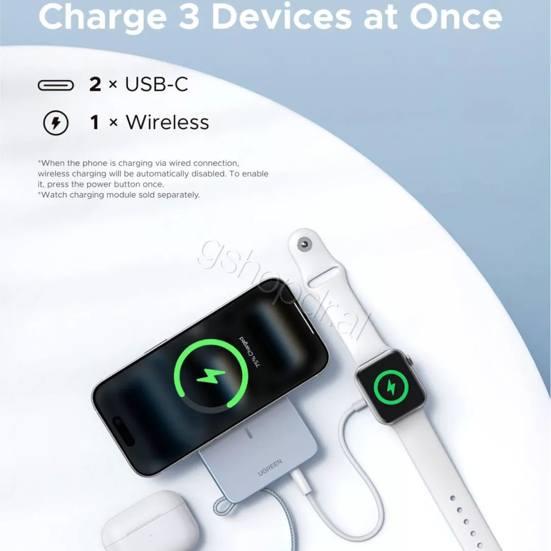 Power bank Ugreen MagFlow Magnetic PB773 cmimi Durres