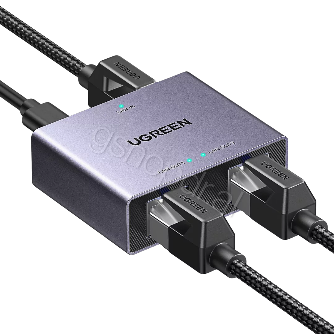 Ugreen 1 to 2 1000Mbps LAN Splitter NW301