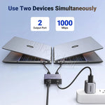 Ugreen 1 to 2 1000Mbps LAN Splitter NW301 GSHOP