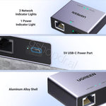 Ugreen 1 to 2 1000Mbps LAN Splitter NW301 cmimi