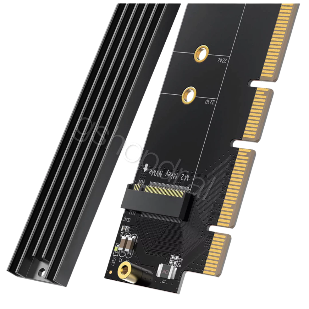 Ugreen Expansion Card PCIe 4.0 x16 to M.2 NVMe M-Key adapter black (CM465 Durres