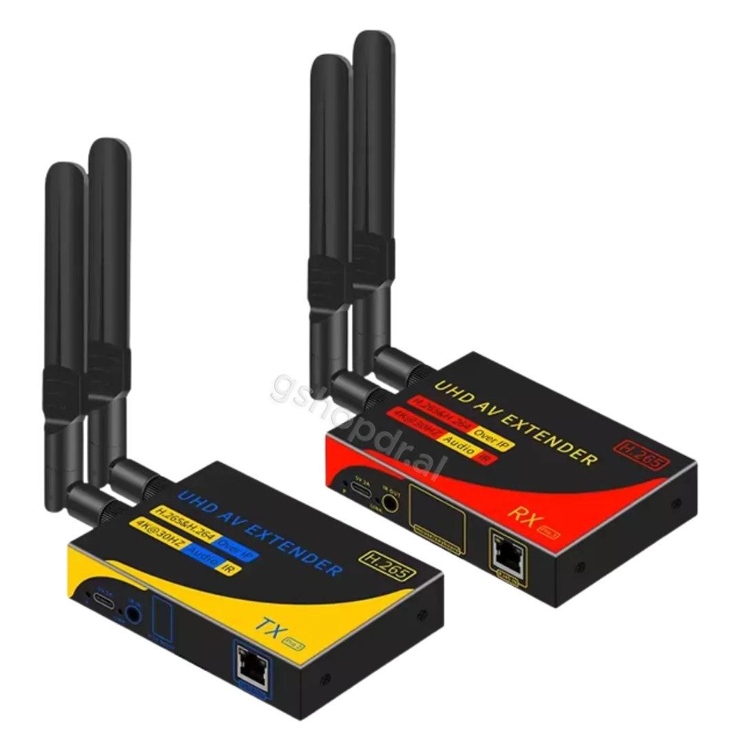Wireless HDMI Extender 4K 30HZ 1080P me HDMI dhe VGA PRO H.265 CMIMI