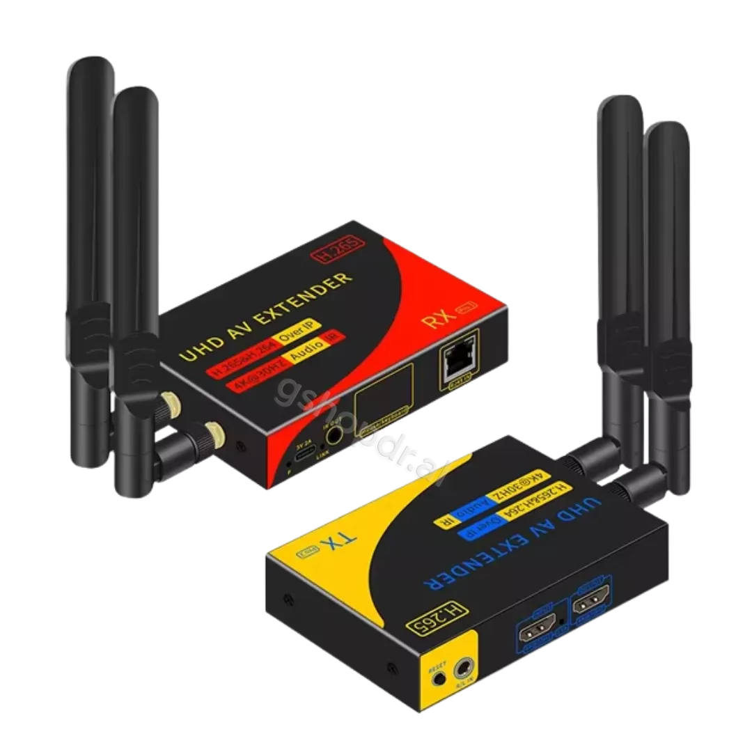 Wireless HDMI Extender 4K 30HZ 1080P me HDMI dhe VGA PRO H.265