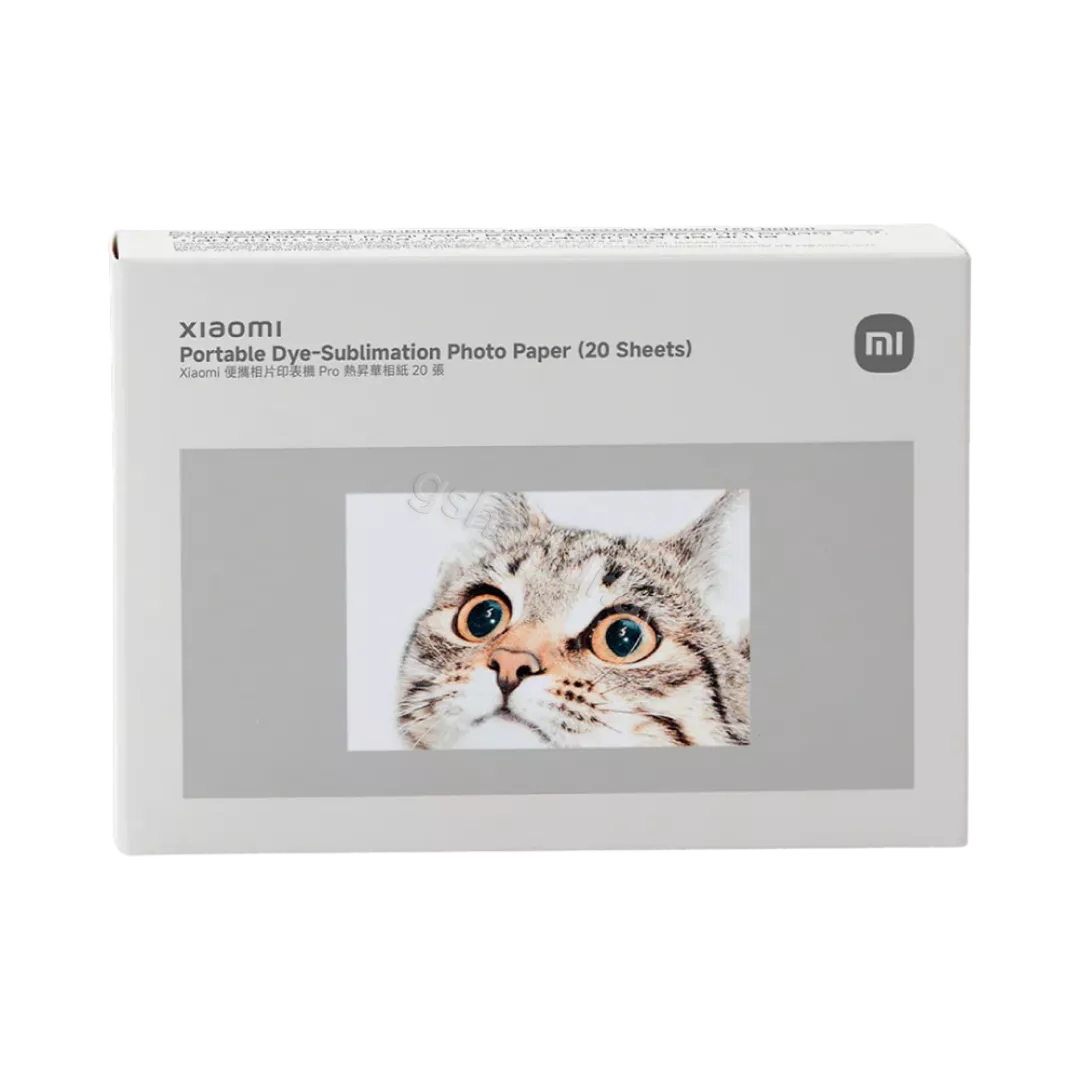 Xiaomi Portable Dye-Sublimation Photo Paper (20 Sheets)
