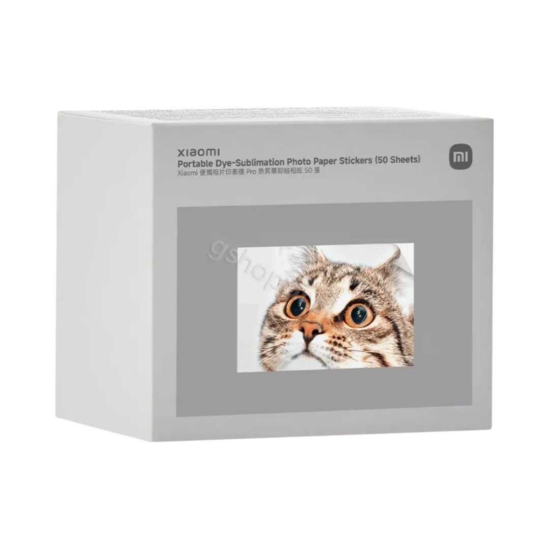 Xiaomi Portable Dye-Sublimation Photo Paper Stickers (50 Sheets)