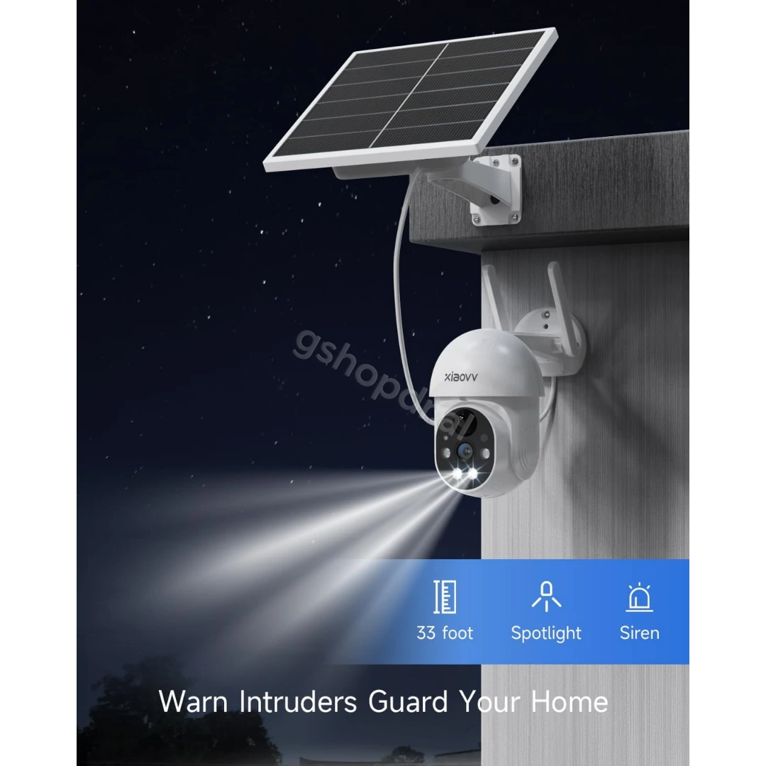 Xiaovv Kamera me panel diellor Outdoor PTZ P6 Plus cmimi Durres