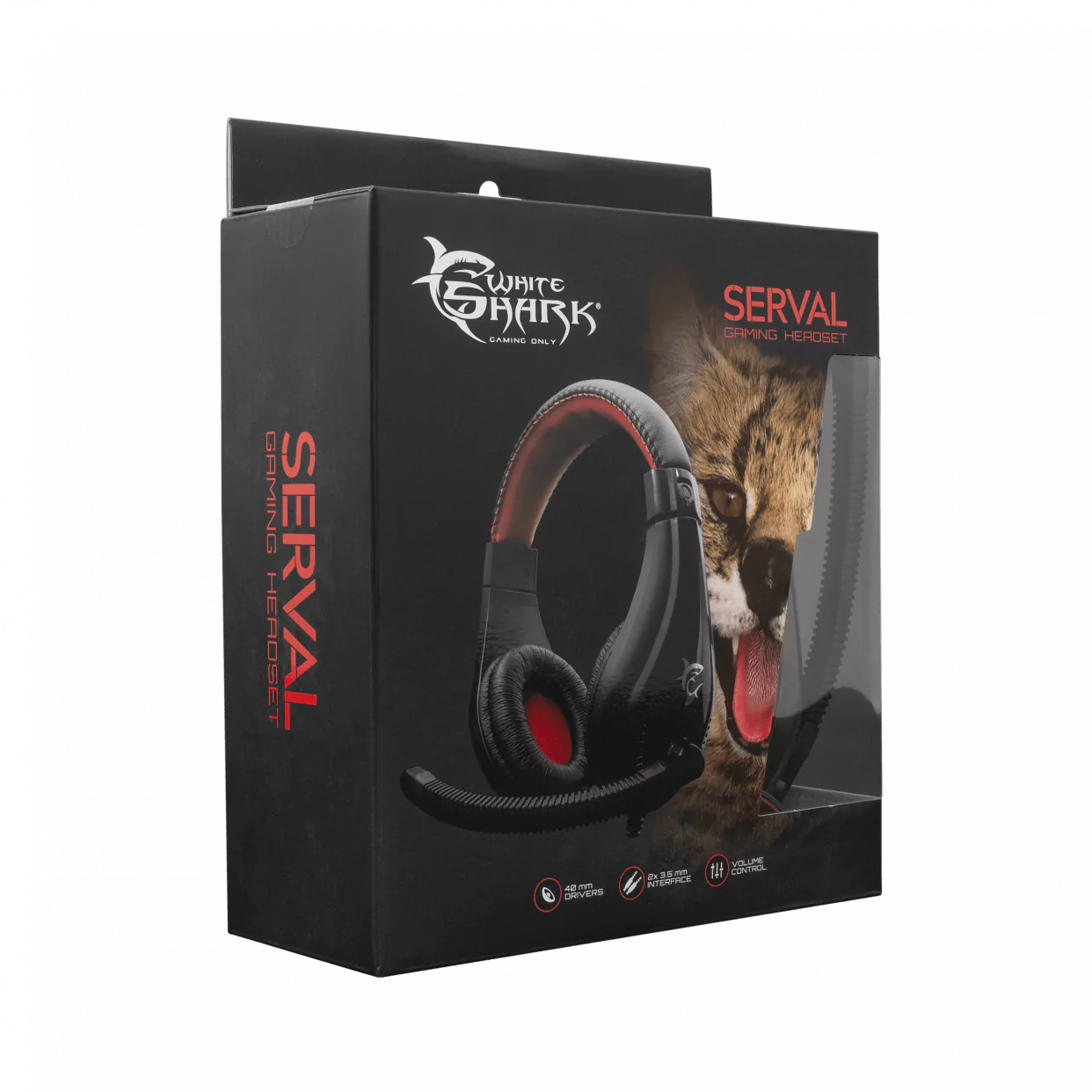 Kufje Gaming Serval White Shark
