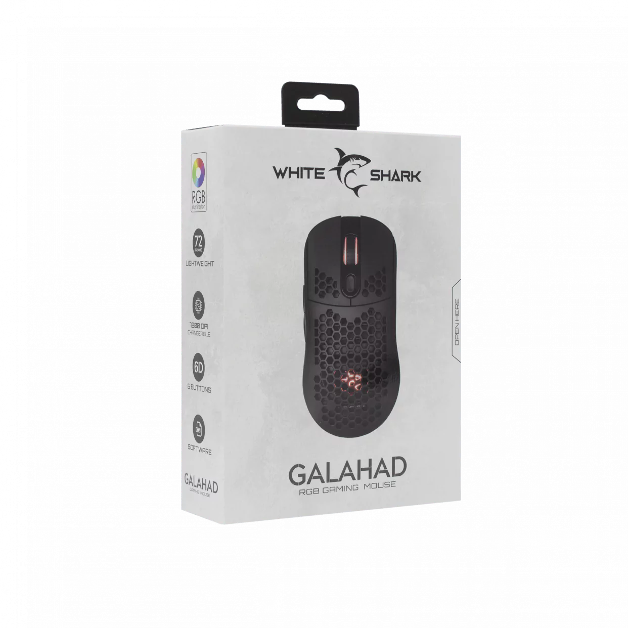 Mouse Gaming Galahad White Shark