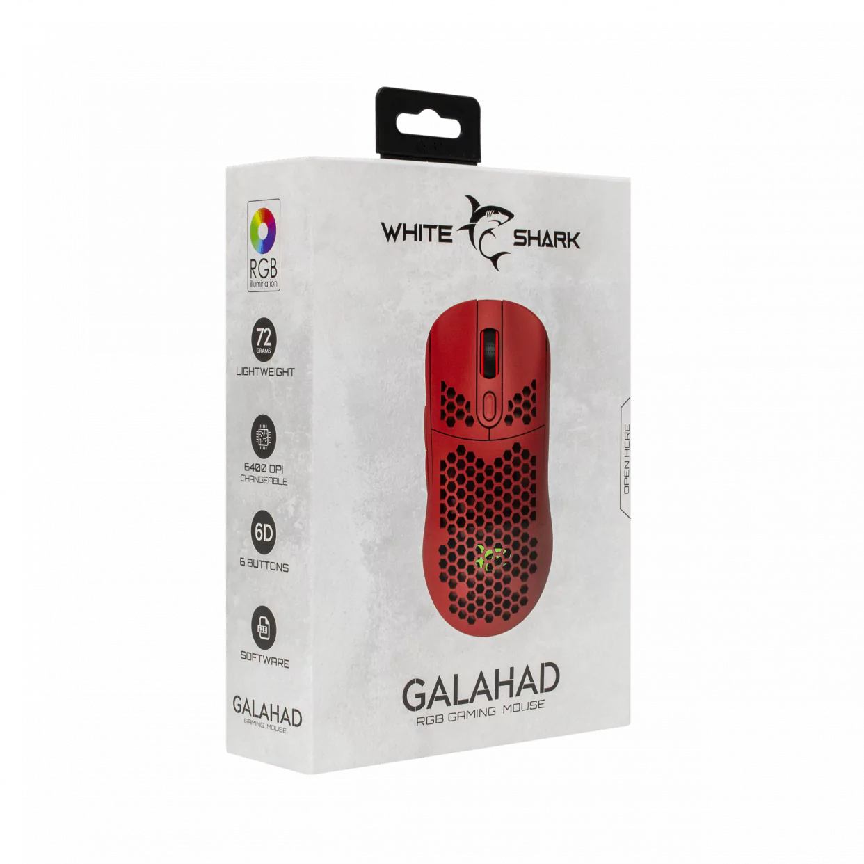 Mouse Gaming Galahad White Shark