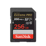 SanDisk Extreme PRO SDXC UHS-I Card 256GB V30 U3 200MB/s memory card