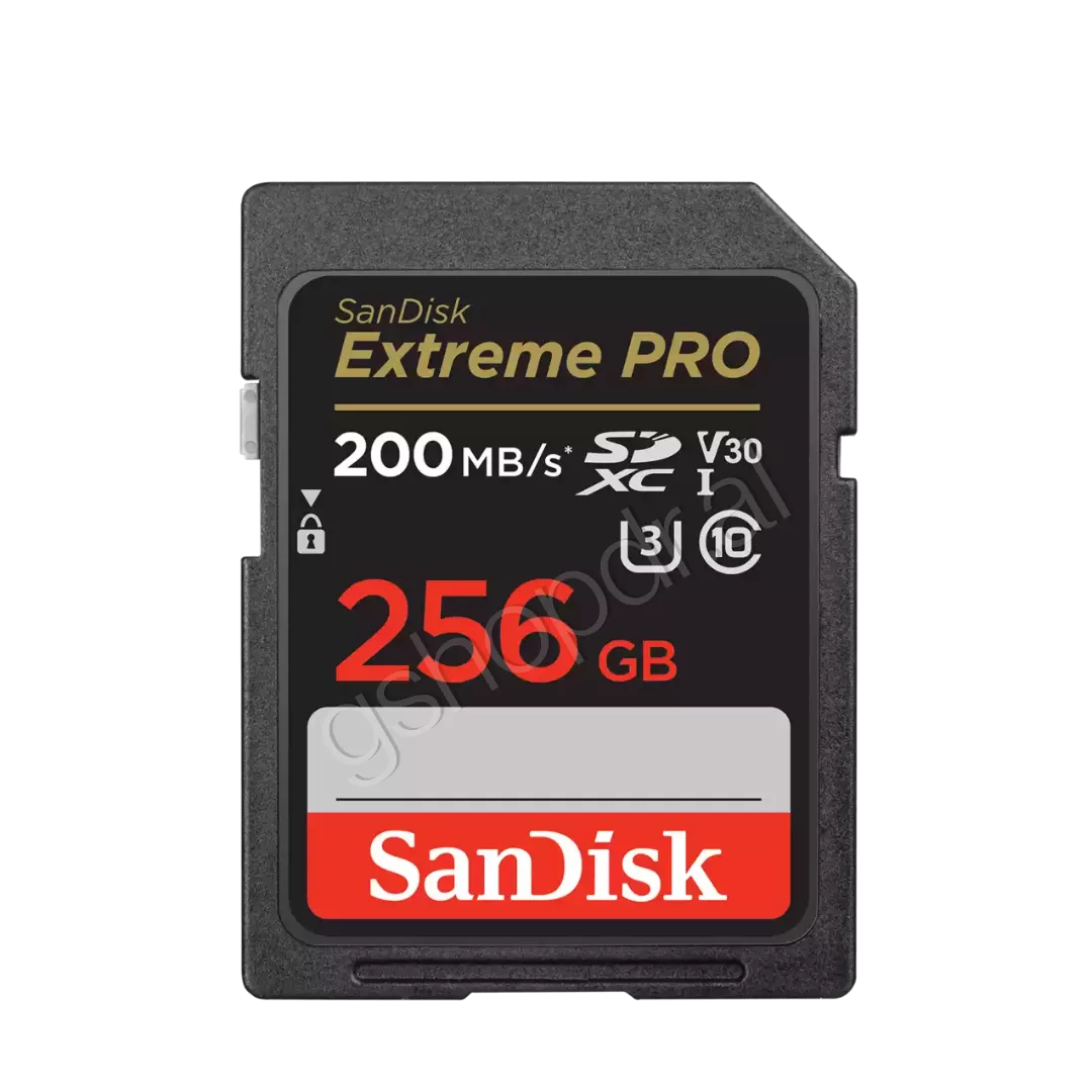 SanDisk Extreme PRO SDXC UHS-I Card 256GB V30 U3 200MB/s memory card