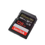 SanDisk Extreme PRO SD Card 128GB UHS-I V30 U3 pamje anësore për kamera profesionale