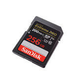 SanDisk Extreme PRO 256GB SD card high speed photography and 4K video storage