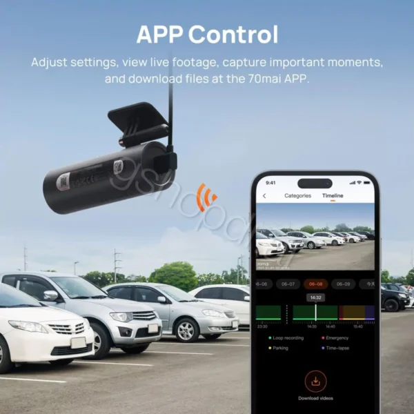 Kamere per makine 70mai Smart Dash Cam Tirane