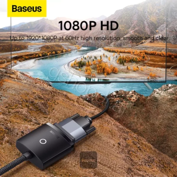 Adaptor HDMI ne VGA Baseus 1080p Tirane
