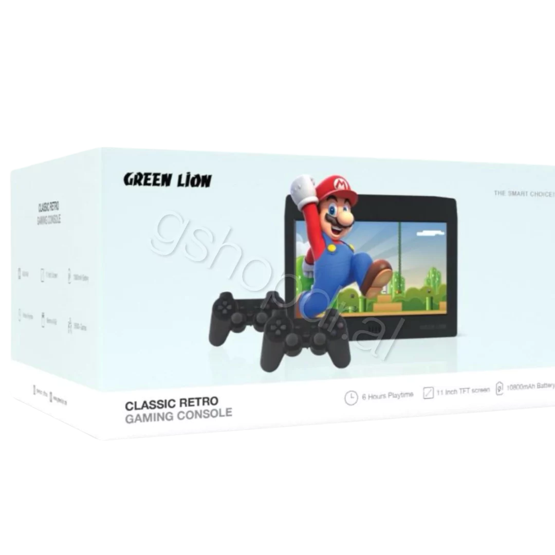 Classic Retro Gaming Console Green Lion Tirane