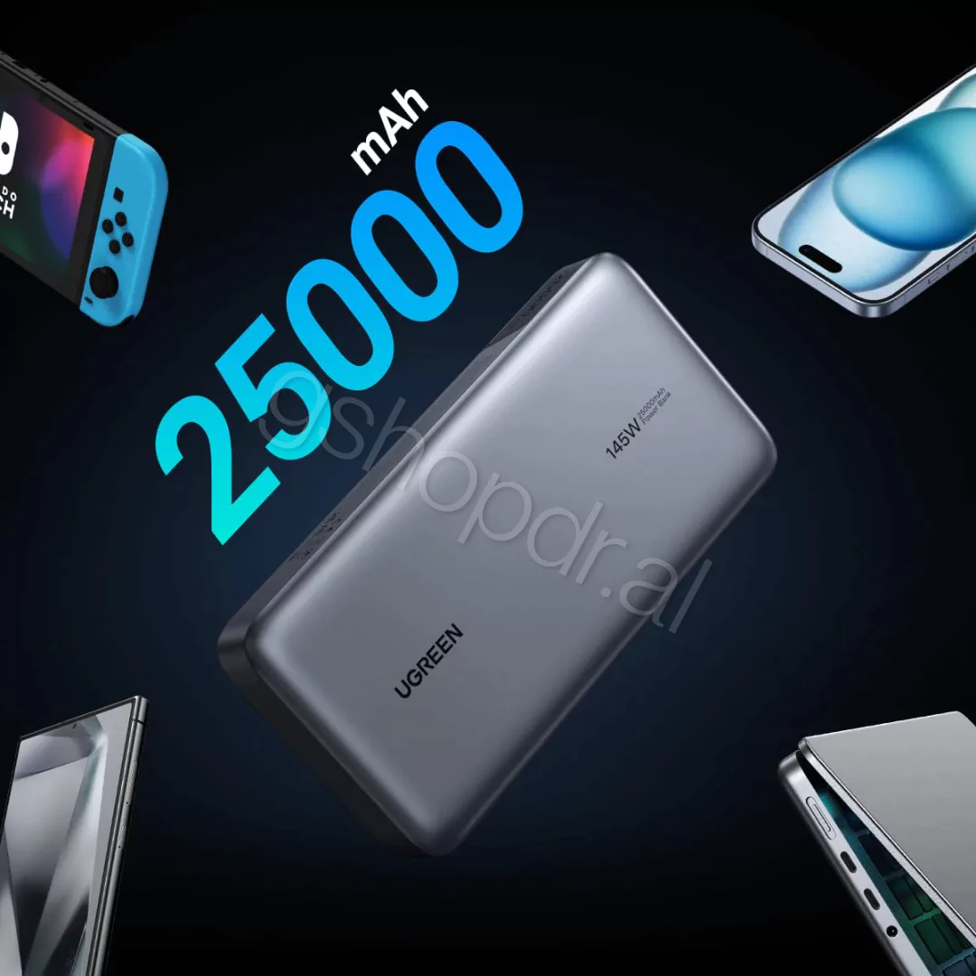 UGREEN 145W 25000mAh for Laptop-3 Ports Power Bank Tirane