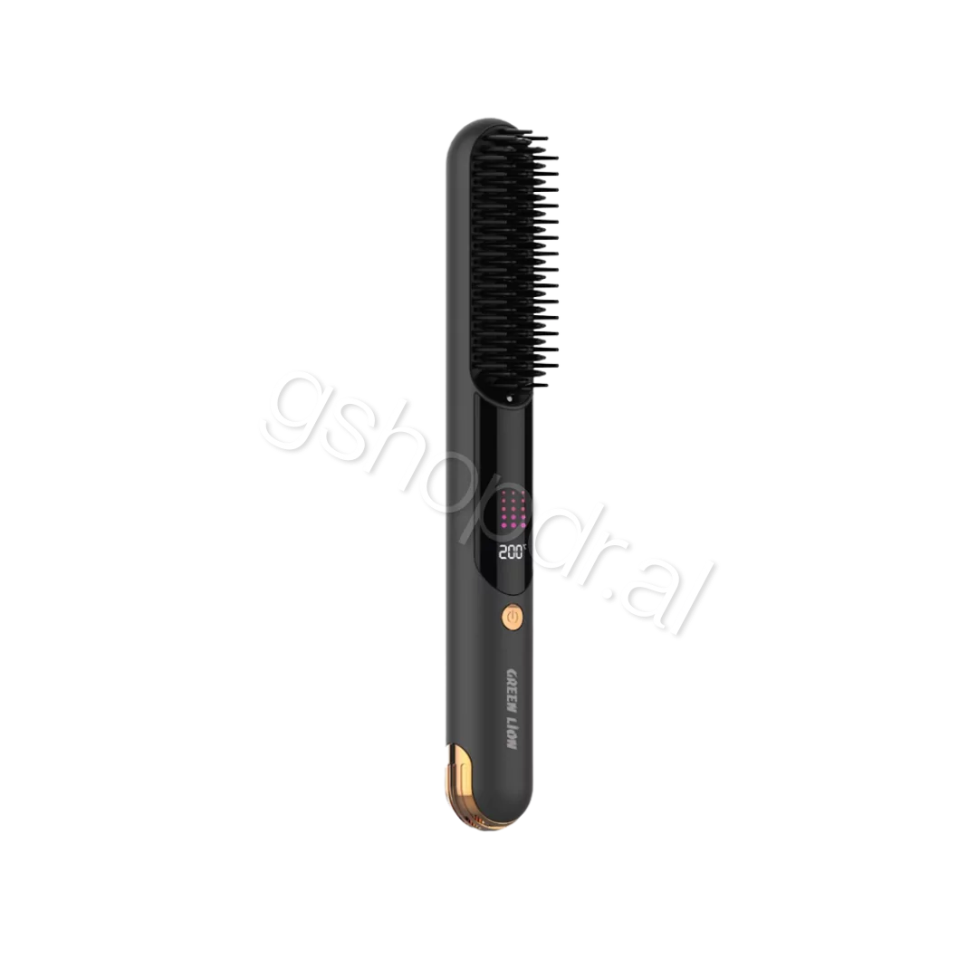 Hair Comb Green Lion