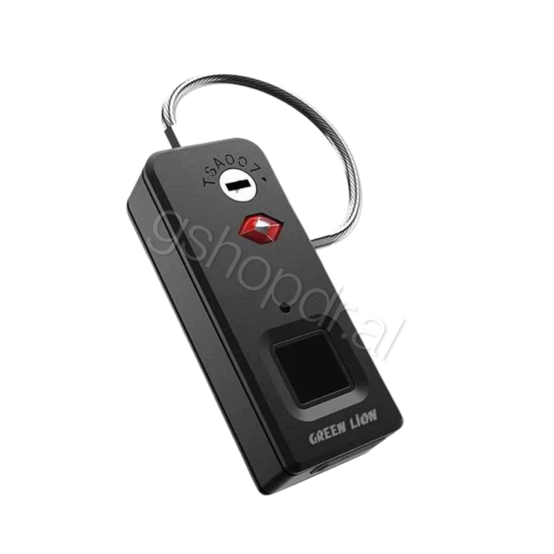 Mini Fingerprint Padlock Green Lion