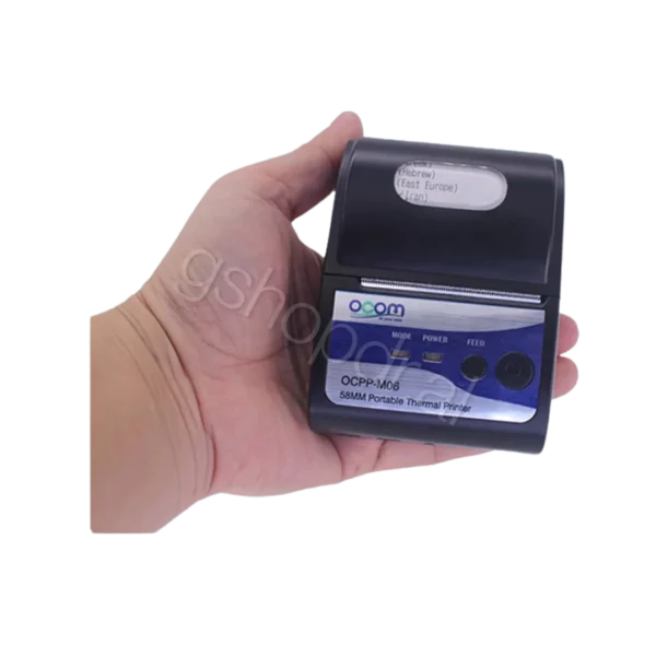 Mini Portable Thermal Receipt Printer OCPP-M06 58mm GShop Durres