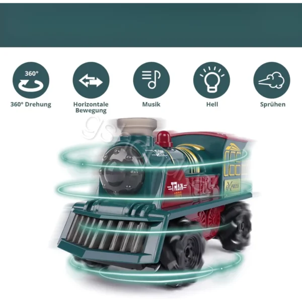 Remote Control Train Toy With Spray Sound & Light - lodra per femije Durres