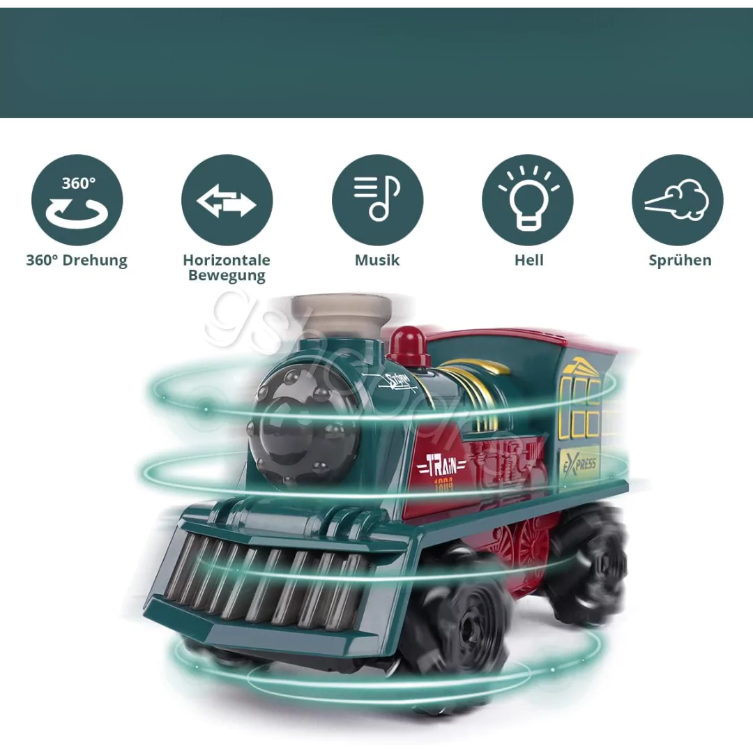 Remote Control Train Toy With Spray Sound & Light - lodra per femije Durres