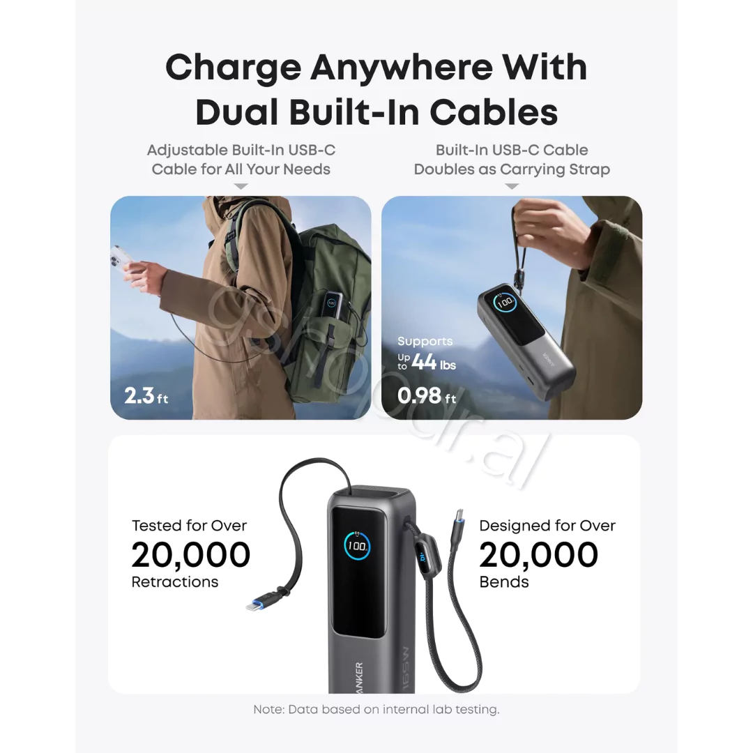 Anker Laptop Power Bank (25K, 165W (3) Power Bank (25K, 165W) Anker per Laptop cmimi