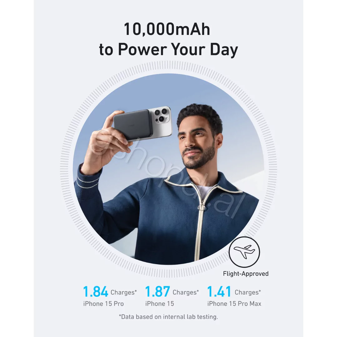 Anker MagGo Power Bank (10K, Slim) (4) Power Bank me magsafe Anker (10K, Slim) dURRES