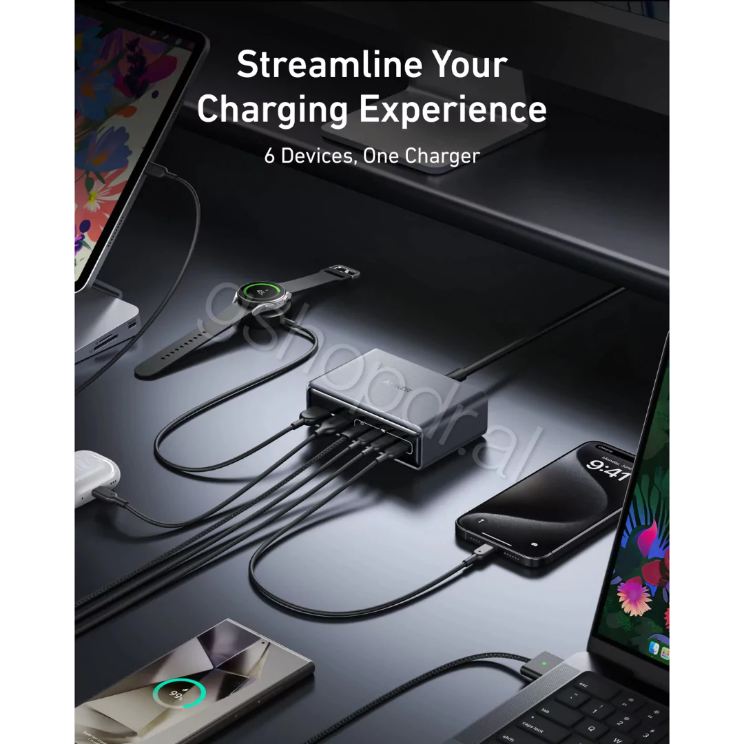 Anker Prime Charger (200W, 6-Port, GaN) (4) Karikues Prime 200W, 6-Port, GaN Anker Durres