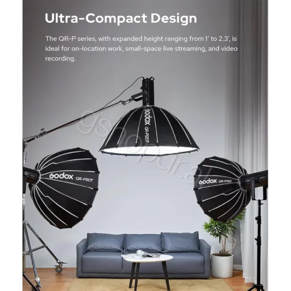 Softbox Per Fotografi Dhe Video Godox QR- P90T tirane