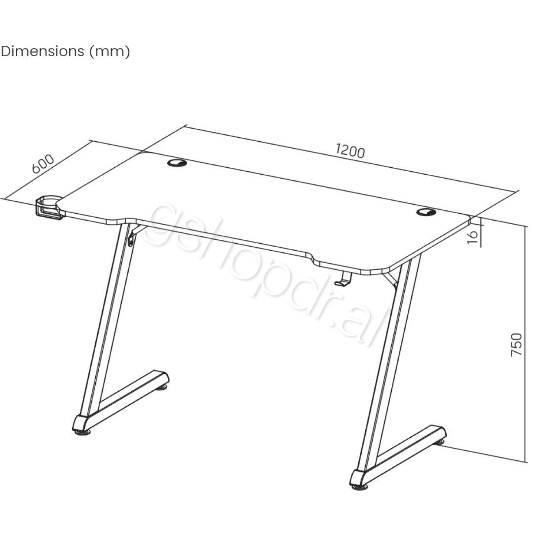 Tavoline Helix Gaming White Shark Tirane