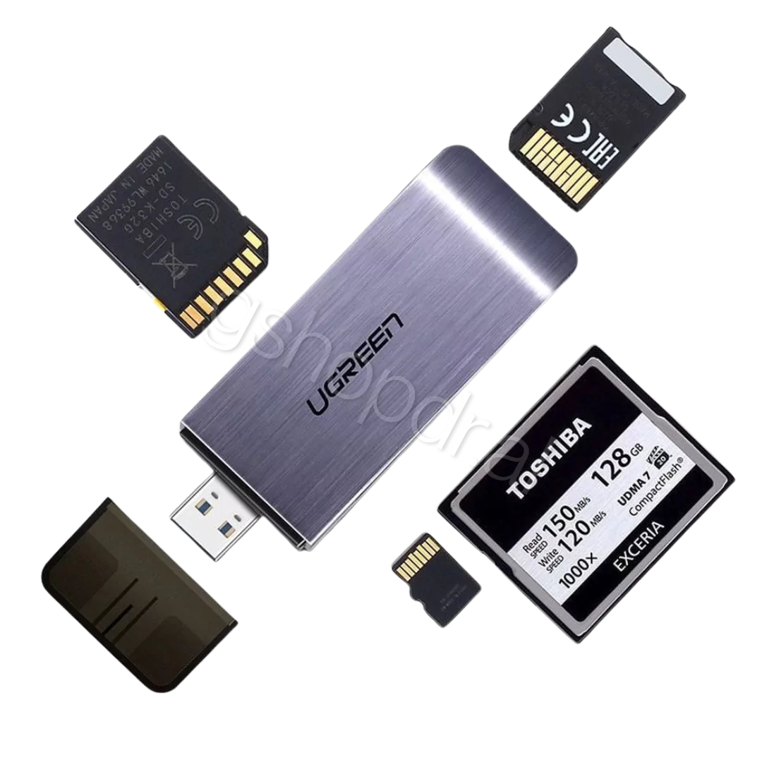 Ugreen USB-A 3.0 to TF/SD/CF/MS Multifunctional Card Reader Multi-Read