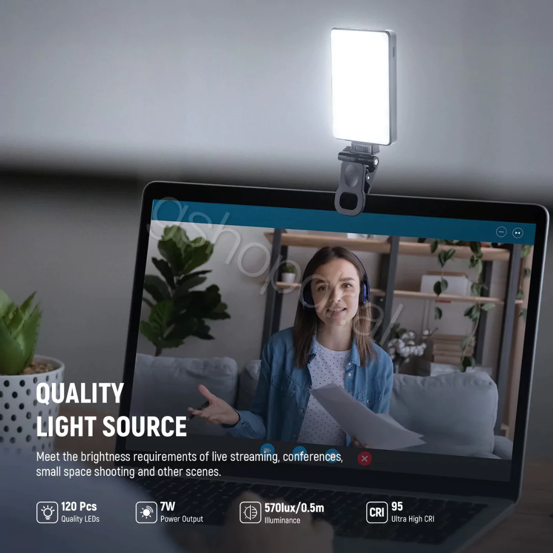 NEEWER BASICS BL120B Clip On LED Selfie Phone Light Kit (3) Neewer Bi-Color Led Video Light