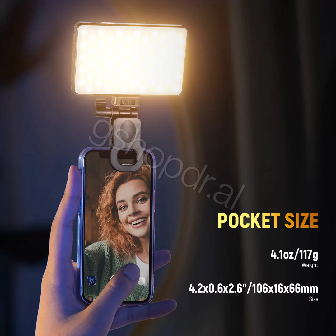 NEEWER BASICS BL120B Clip On LED Selfie Phone Light Kit (4) NEEWER BL120B BI-COLOR LED VIDEO LIGHT Durres