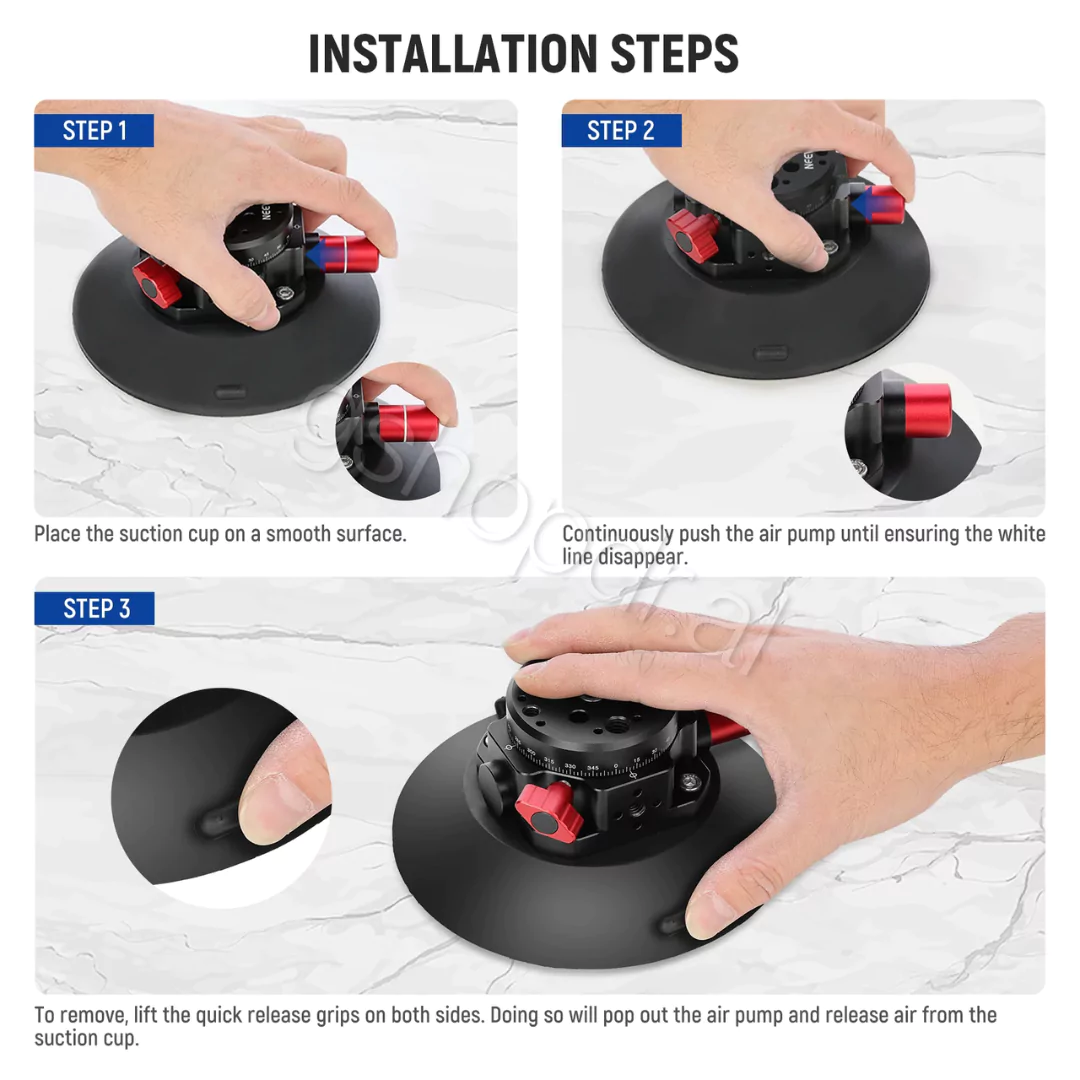 NEEWER CA013 6 Camera Suction Mount with Ball Head Magic Arm (6) NEEWER 6" Camera Suction Mount with Ball Head Magic Arm CA013 Cmimi