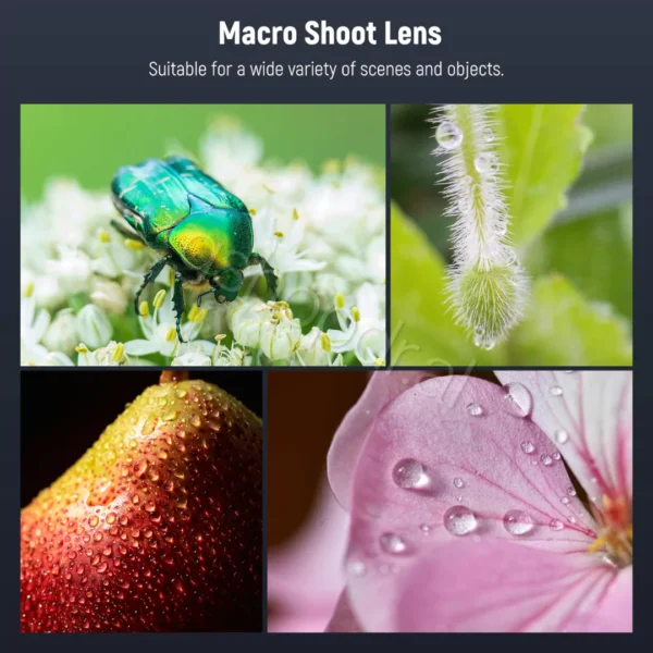 NEEWER 105mm Macro Lens with 17mm Phone Clip & 67mm Filter Adapter LS-26 PRO Tirane