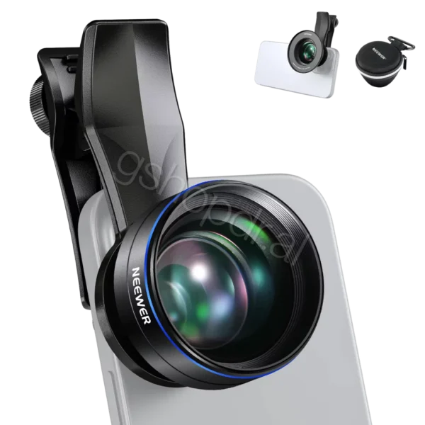 NEEWER LS-41 PRO 60mm Telephoto Lens with 17mm Lens Clip & 67mm Filter Adapter