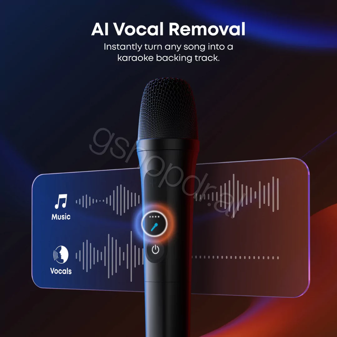 Rave 3S AI Party Speaker with Dual Wireless Mics (3) Boks Muzike Anker Rave 3S AI Party Speaker cmimi