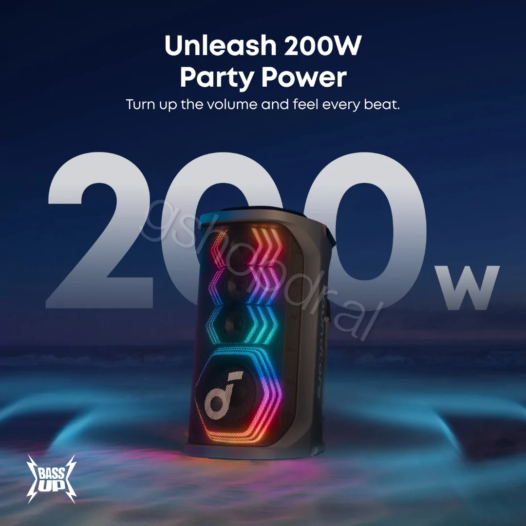 Rave 3S AI Party Speaker with Dual Wireless Mics (6) Boks Muzike Rave 3S AI Party Speaker Anker