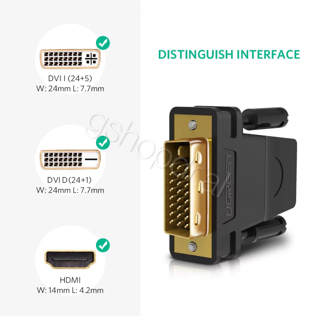 UGREEN dvi 24+1 Male to HDMI Female Adapter 20124 Durres