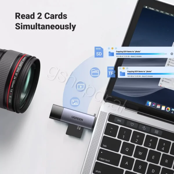 UGREEN 2-in-1 USB-C & USB 3.0 SD/TF Card Reader CM185 Durres