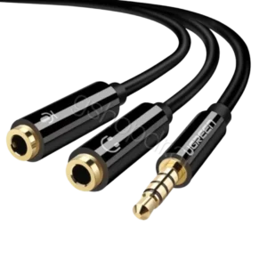 UGREEN 3.5mm Male to 2 Female Audio Cable ABS Case 30620