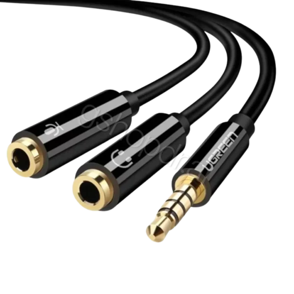UGREEN 3.5mm Male to 2 Female Audio Cable ABS Case 30620