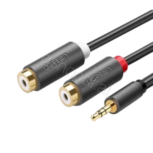 UGREEN 3.5mm Male to 2RCA Female Cable 25cm AV109