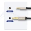 UGREEN 3.5mm Male to 2RCA Female Cable 25cm AV109 Cmimi