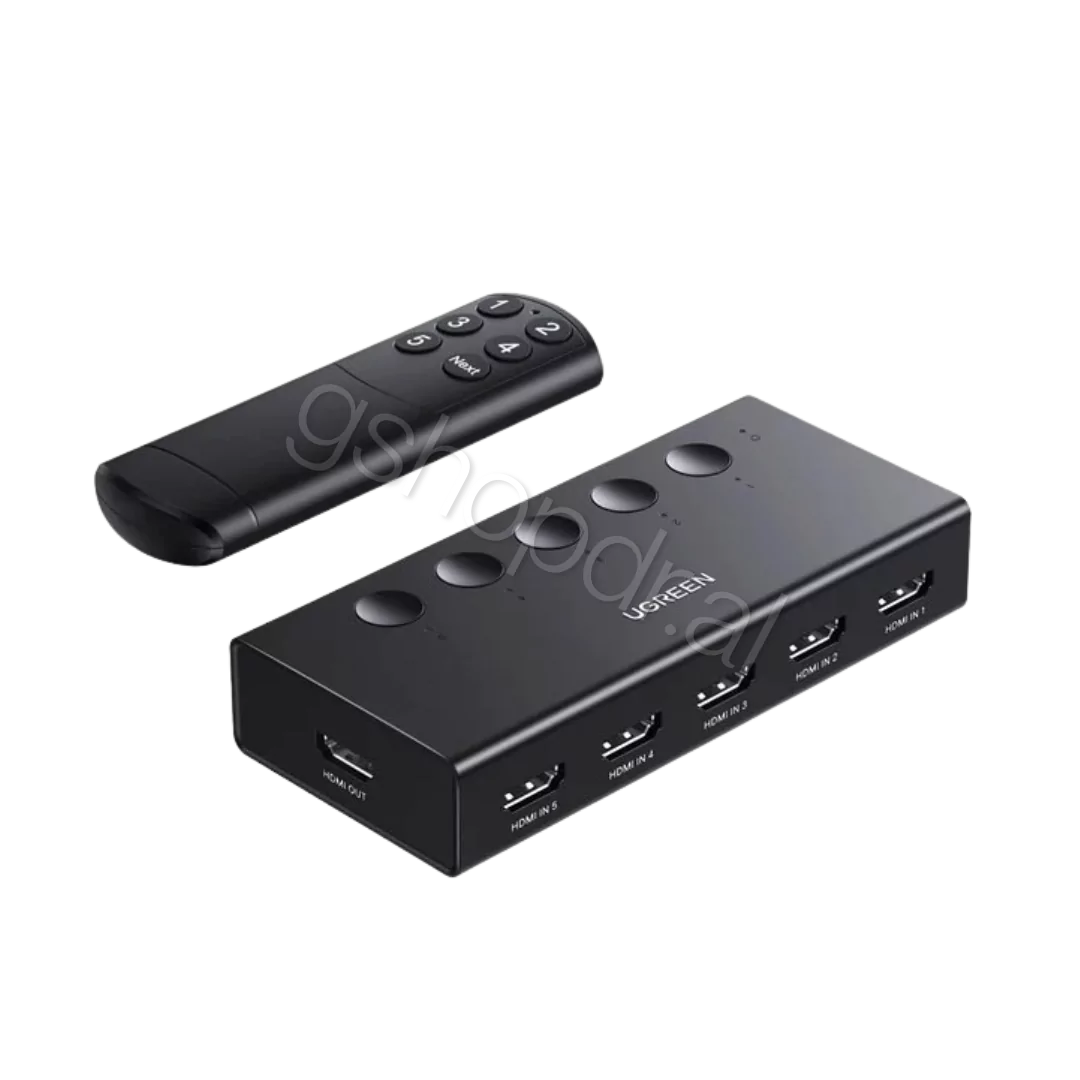 UGREEN HDMI Switch 5 in 1 Out CM568 (1) UGREEN HDMI Switch 5 in 1 Out CM568