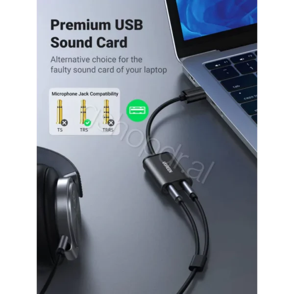 UGREEN USB 2.0 External Stereo Sound Adapter US205 Durres