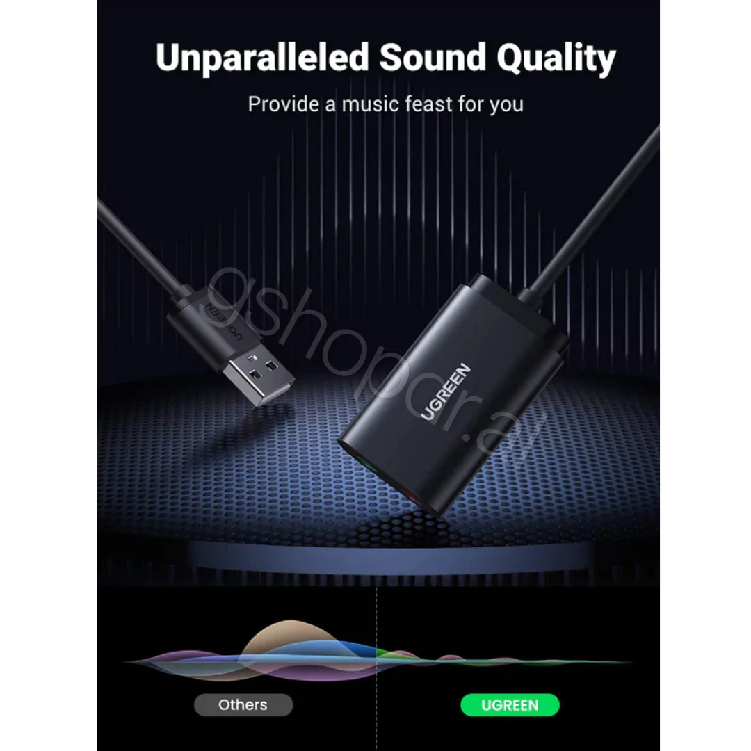 UGREEN USB 2.0 External Stereo Sound Adapter US205 (9) UGREEN USB 2.0 External Stereo Sound Adapter US205 cmimi